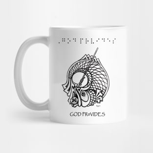 Braille Fish Witness Mug